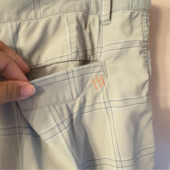 Lululemon Plaid Shorts Gray Men Size 38 - Picture 9 of 11